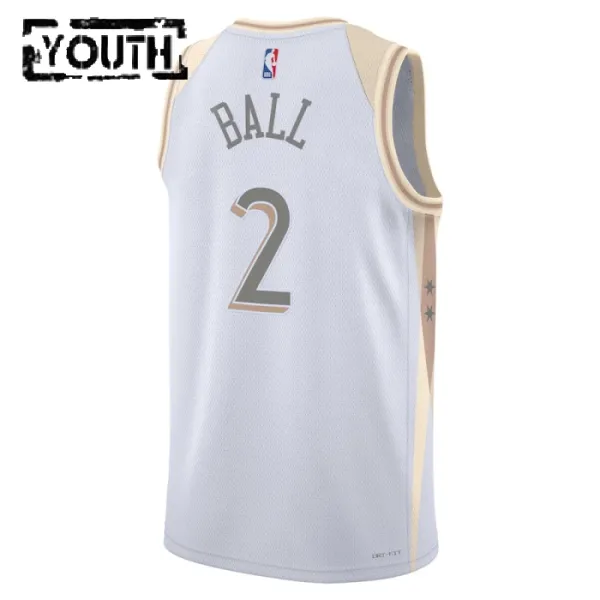 Nike Dječji Dres Chicago Bulls Lonzo Ball City Edition 2024/25 Swingman Bijela