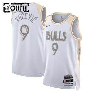 Nike Dječji Dres Chicago Bulls Nikola Vucevic City Edition 2024/25 Swingman Bijela