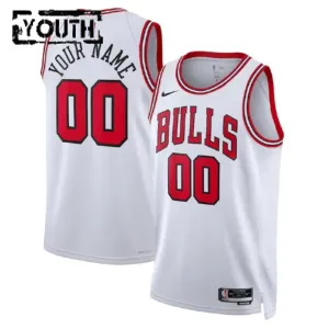 Nike Dječji Dres Chicago Bulls Personalizacija Association Edition Swingman Bijela