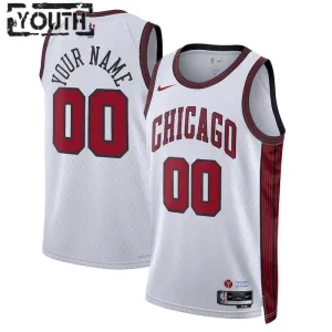 Nike Dječji Dres Chicago Bulls Personalizacija City Edition 2022/23 Swingman Bijela