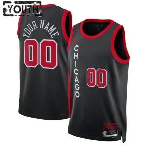 Nike Dječji Dres Chicago Bulls Personalizacija City Edition 2023/24 Swingman Crna