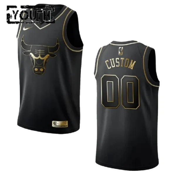 Nike Dječji Dres Chicago Bulls Personalizacija Golden Edition Swingman Crna Nike Dječji Dres Chicago Bulls Personalizacija Golden Edition Swingman Crna