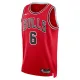 Nike Muški Dres Chicago Bulls Alex Caruso 6 Icon Edition Swingman Crvena