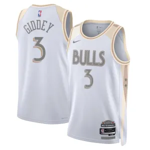 Nike Muški Dres Chicago Bulls Josh Giddey City Edition 2024/25 Swingman Bijela