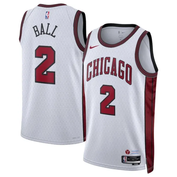 Nike Muški Dres Chicago Bulls Lonzo Ball 2 City Edition 2022/23 Swingman Bijela Nike Muški Dres Chicago Bulls Lonzo Ball 2 City Edition 2022/23 Swingman Bijela
