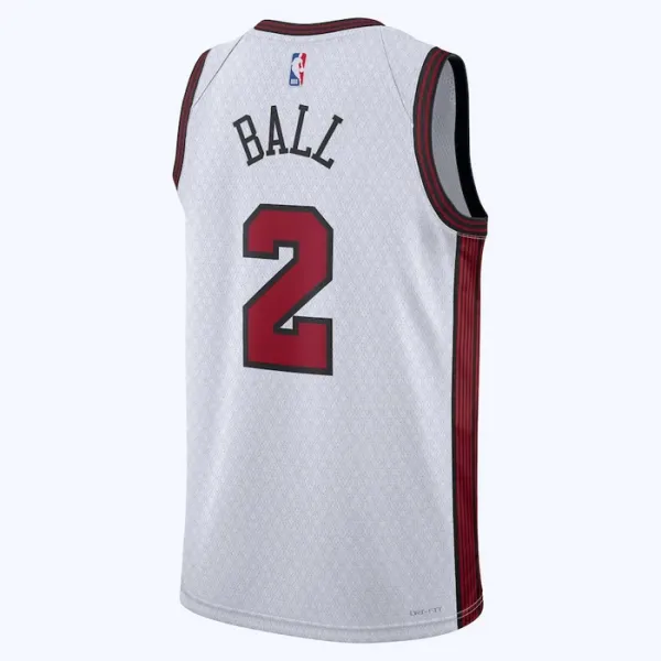 Nike Muški Dres Chicago Bulls Lonzo Ball 2 City Edition 2022/23 Swingman Bijela