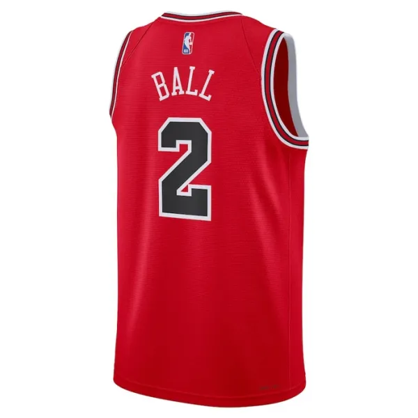 Nike Muški Dres Chicago Bulls Lonzo Ball 2 Icon Edition Swingman Crvena