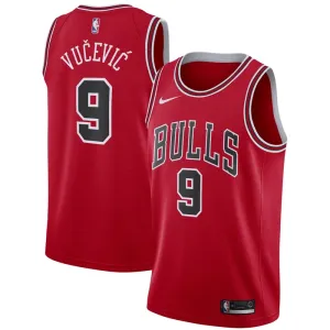Nike Muški Dres Chicago Bulls Nikola Vucevic 9 Icon Edition Swingman Crvena