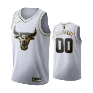 Nike Muški Dres Chicago Bulls Personalizacija Golden Edition Swingman Bijela