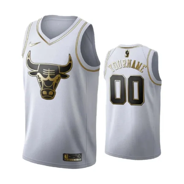 Nike Muški Dres Chicago Bulls Personalizacija Golden Edition Swingman Bijela Nike Muški Dres Chicago Bulls Personalizacija Golden Edition Swingman Bijela