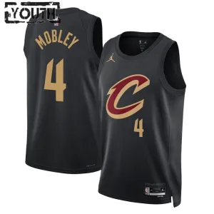 Dječji Dres Cleveland Cavaliers Jordan Evan Mobley 4 Statement Edition Swingman Crna