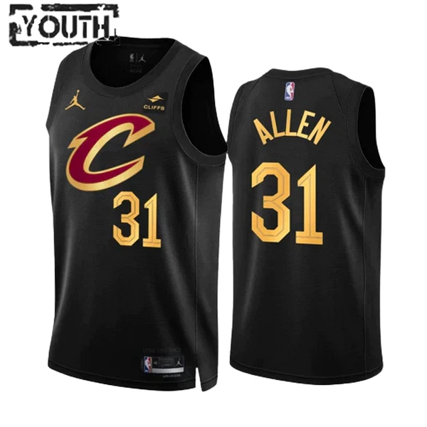 Dječji Dres Cleveland Cavaliers Jordan Jarrett Allen 31 Statement Edition Swingman Crna Dječji Dres Cleveland Cavaliers Jordan Jarrett Allen 31 Statement Edition Swingman Crna