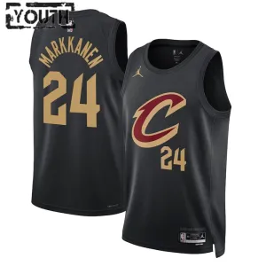 Dječji Dres Cleveland Cavaliers Jordan Lauri Markkanen 24 Statement Edition Swingman Crna