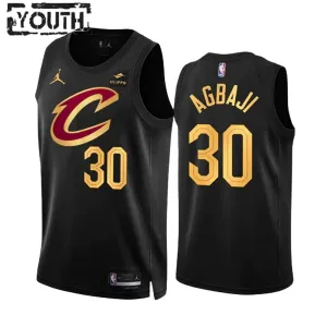 Dječji Dres Cleveland Cavaliers Jordan Ochai Agbaji 30 Statement Edition Swingman Crna