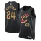 Muški Dres Cleveland Cavaliers Jordan Lauri Markkanen 24 Statement Edition Swingman Crna