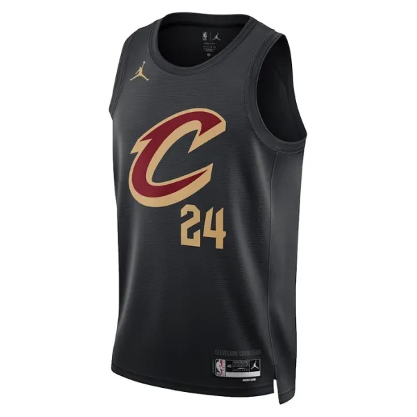 Muški Dres Cleveland Cavaliers Jordan Lauri Markkanen 24 Statement Edition Swingman Crna