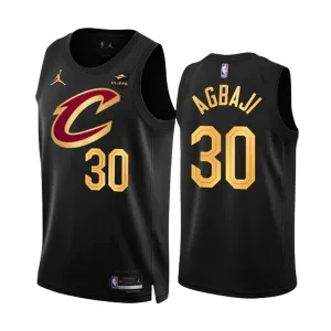 Muški Dres Cleveland Cavaliers Jordan Ochai Agbaji 30 Statement Edition Swingman Crna