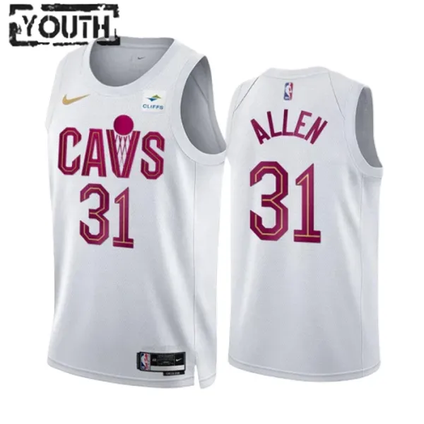 Nike Dječji Dres Cleveland Cavaliers Jarrett Allen 31 Association Edition Swingman Bijela Nike Dječji Dres Cleveland Cavaliers Jarrett Allen 31 Association Edition Swingman Bijela