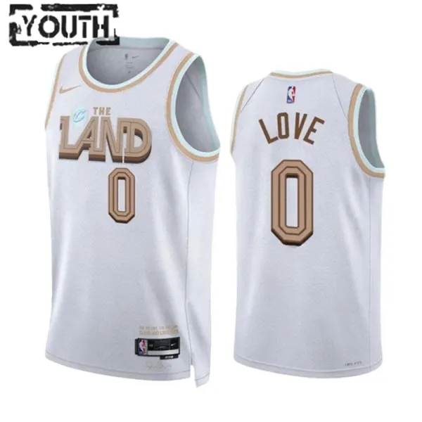 Nike Dječji Dres Cleveland Cavaliers Kevin Love 0 City Edition 2022/23 Swingman Bijela Nike Dječji Dres Cleveland Cavaliers Kevin Love 0 City Edition 2022/23 Swingman Bijela