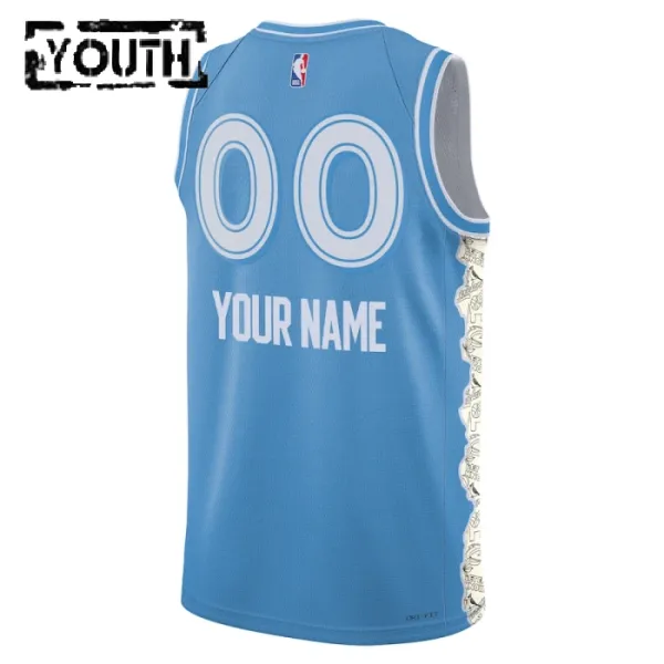 Nike Dječji Dres Cleveland Cavaliers Personalizacija City Edition 2024/25 Swingman Plava
