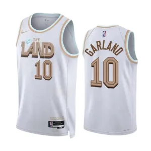 Nike Muški Dres Cleveland Cavaliers Darius Garland 10 City Edition 2022/23 Swingman Bijela