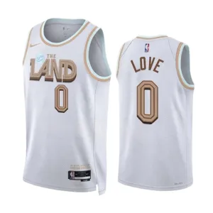 Nike Muški Dres Cleveland Cavaliers Kevin Love 0 City Edition 2022/23 Swingman Bijela