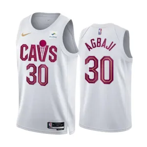 Nike Muški Dres Cleveland Cavaliers Ochai Agbaji 30 Association Edition Swingman Bijela