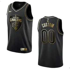 Nike Muški Dres Cleveland Cavaliers Personalizacija Golden Edition Swingman Crna