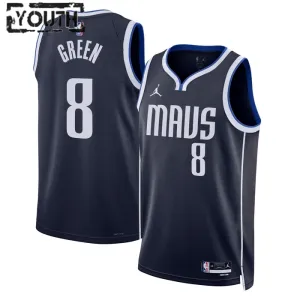 Dječji Dres Dallas Mavericks Jordan Josh Green 8 Statement Edition Swingman Navy