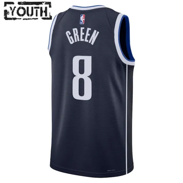 Dječji Dres Dallas Mavericks Jordan Josh Green 8 Statement Edition Swingman Navy
