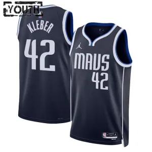 Dječji Dres Dallas Mavericks Jordan Maximilian Kleber 42 Statement Edition Swingman Navy
