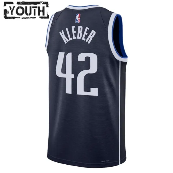 Dječji Dres Dallas Mavericks Jordan Maximilian Kleber 42 Statement Edition Swingman Navy