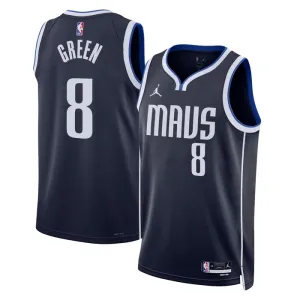 Muški Dres Dallas Mavericks Jordan Josh Green 8 Statement Edition Swingman Navy