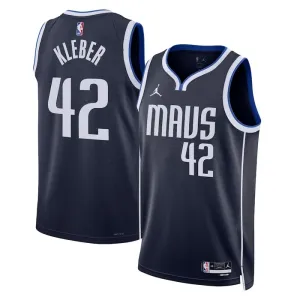 Muški Dres Dallas Mavericks Jordan Maximilian Kleber 42 Statement Edition Swingman Navy