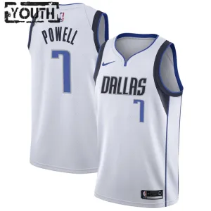 Nike Dječji Dres Dallas Mavericks Dwight Powell 7 Association Edition Swingman Bijela