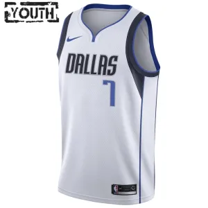 Nike Dječji Dres Dallas Mavericks Dwight Powell 7 Association Edition Swingman Bijela