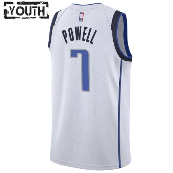 Nike Dječji Dres Dallas Mavericks Dwight Powell 7 Association Edition Swingman Bijela