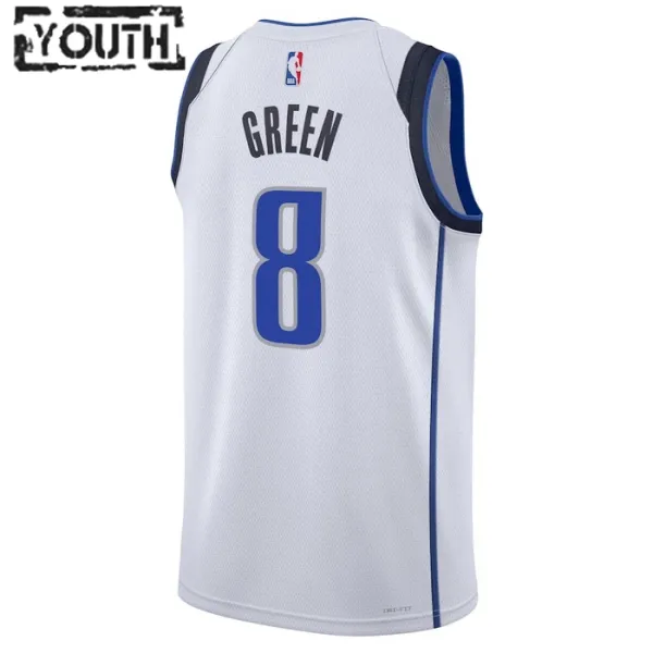 Nike Dječji Dres Dallas Mavericks Josh Green 8 Association Edition Swingman Bijela