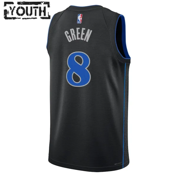 Nike Dječji Dres Dallas Mavericks Josh Green City Edition 2023/24 Swingman Crna