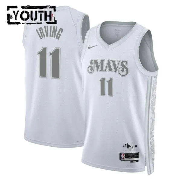 Nike Dječji Dres Dallas Mavericks Kyrie Irving City Edition 2024/25 Swingman Bijela Nike Dječji Dres Dallas Mavericks Kyrie Irving City Edition 2024/25 Swingman Bijela