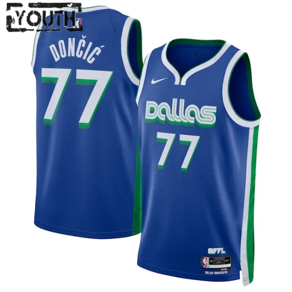 Nike Dječji Dres Dallas Mavericks Luka Doncic 77 City Edition 2022/23 Swingman Plava Nike Dječji Dres Dallas Mavericks Luka Doncic 77 City Edition 2022/23 Swingman Plava