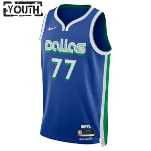 Nike Dječji Dres Dallas Mavericks Luka Doncic 77 City Edition 2022/23 Swingman Plava
