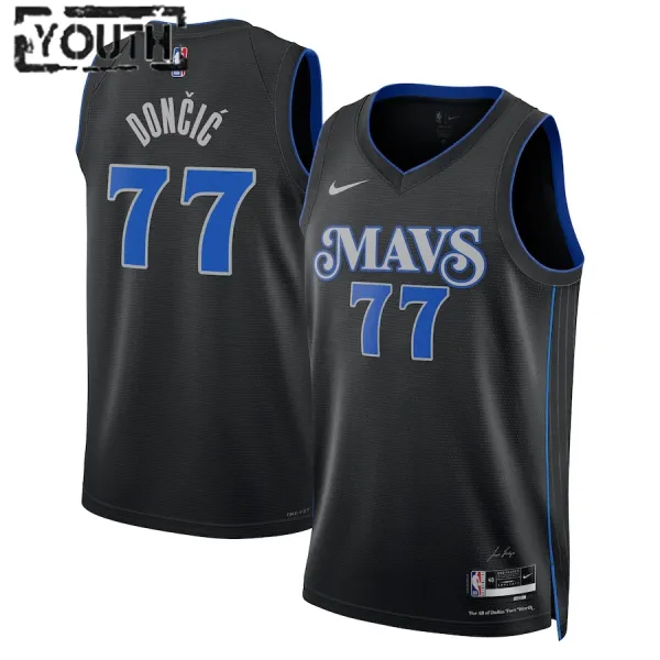 Nike Dječji Dres Dallas Mavericks Luka Doncic City Edition 2023/24 Swingman Crna Nike Dječji Dres Dallas Mavericks Luka Doncic City Edition 2023/24 Swingman Crna