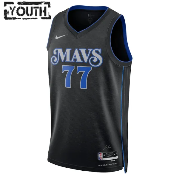 Nike Dječji Dres Dallas Mavericks Luka Doncic City Edition 2023/24 Swingman Crna