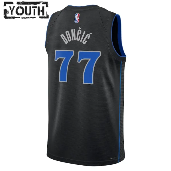 Nike Dječji Dres Dallas Mavericks Luka Doncic City Edition 2023/24 Swingman Crna