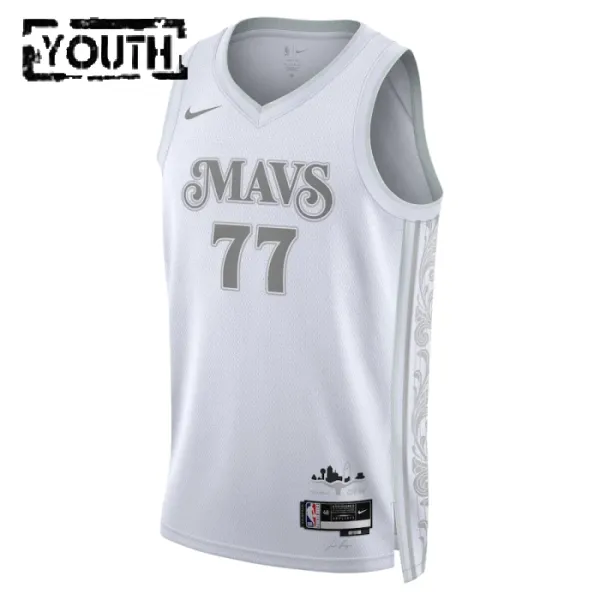 Nike Dječji Dres Dallas Mavericks Luka Doncic City Edition 2024/25 Swingman Bijela