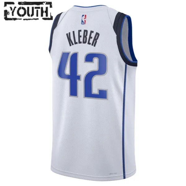 Nike Dječji Dres Dallas Mavericks Maximilian Kleber 42 Association Edition Swingman Bijela