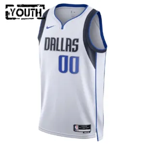 Nike Dječji Dres Dallas Mavericks Personalizacija Association Edition Swingman Bijela
