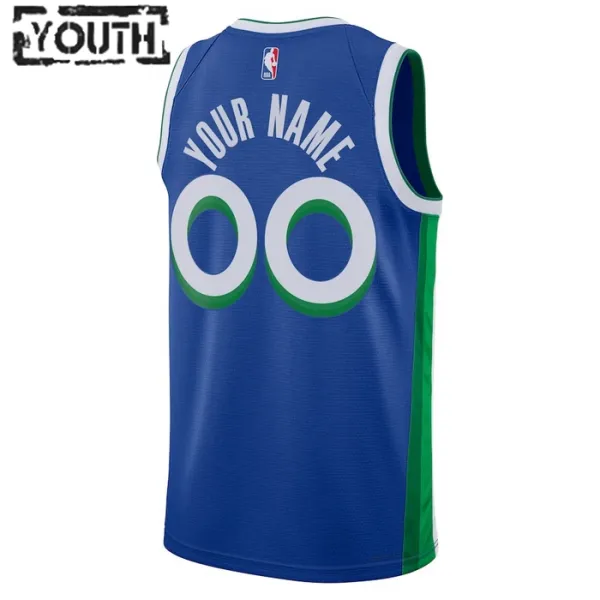 Nike Dječji Dres Dallas Mavericks Personalizacija City Edition 2022/23 Swingman Plava