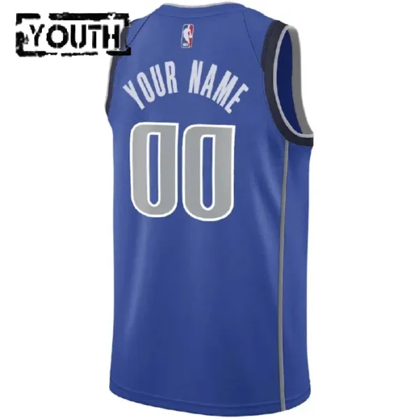 Nike Dječji Dres Dallas Mavericks Personalizacija Icon Edition Swingman Plava